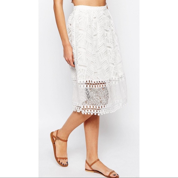 FRENCH CONNECTION ~Freddy Flared Skirt in Lace & Lace Top (NWT) - Picture 6 of 10